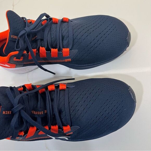 Nike Air Zoom Navy and Orange Running Shoes NWOT - Picture 4 of 11